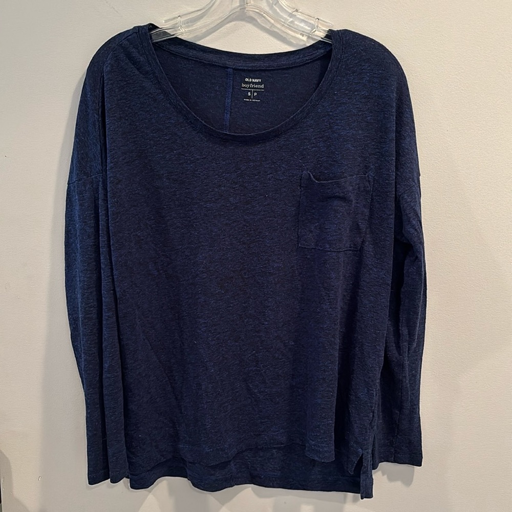 Blue Old Navy “boyfriend” Longsleeve